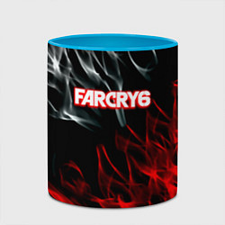 Кружка 3D Farcry flame, цвет: 3D-белый + небесно-голубой — фото 2