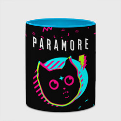 Кружка 3D Paramore - rock star cat, цвет: 3D-белый + небесно-голубой — фото 2