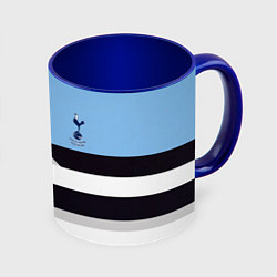 Кружка 3D Tottenham sport geometry, цвет: 3D-белый + синий