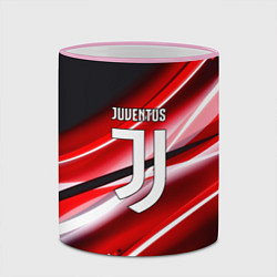 Кружка 3D Juventus geometry sport line, цвет: 3D-розовый кант — фото 2