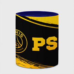 Кружка 3D PSG - gold gradient по-горизонтали, цвет: 3D-белый + синий — фото 2