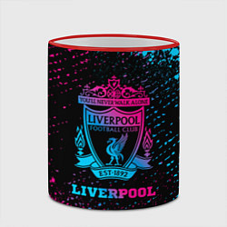 Кружка 3D Liverpool - neon gradient, цвет: 3D-красный кант — фото 2