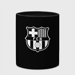 Кружка 3D Barcelona fc club белое лого, цвет: 3D-белый + черный — фото 2