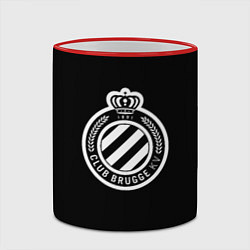 Кружка 3D Брюгге fc club белое лого, цвет: 3D-красный кант — фото 2