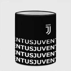 Кружка 3D Juventus pattern fc club steel, цвет: 3D-черный кант — фото 2