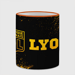 Кружка 3D Lyon - gold gradient по-горизонтали, цвет: 3D-оранжевый кант — фото 2