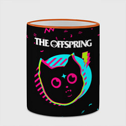 Кружка 3D The Offspring - rock star cat, цвет: 3D-оранжевый кант — фото 2