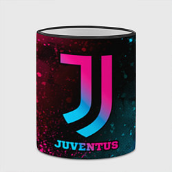 Кружка 3D Juventus - neon gradient, цвет: 3D-черный кант — фото 2