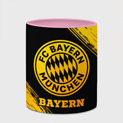 Кружка 3D Bayern - gold gradient, цвет: 3D-белый + розовый — фото 2