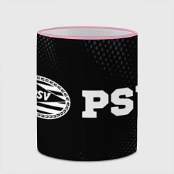 Кружка 3D PSV sport на темном фоне по-горизонтали, цвет: 3D-розовый кант — фото 2