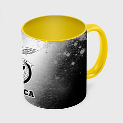 Кружка 3D Benfica sport на светлом фоне, цвет: 3D-белый + желтый