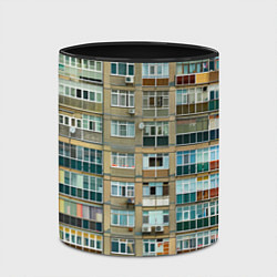 Кружка 3D Панельный дом, цвет: 3D-белый + черный — фото 2