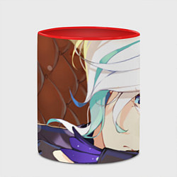 Кружка 3D Genshin Impact Furina bore, цвет: 3D-белый + красный — фото 2