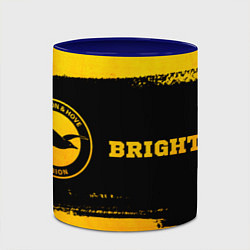 Кружка 3D Brighton - gold gradient по-горизонтали, цвет: 3D-белый + синий — фото 2