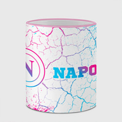 Кружка 3D Napoli neon gradient style по-горизонтали, цвет: 3D-розовый кант — фото 2