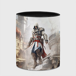 Кружка 3D Assassins creed town, цвет: 3D-белый + черный — фото 2