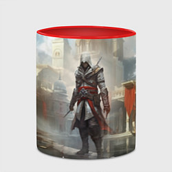 Кружка 3D Assassins creed game poster, цвет: 3D-белый + красный — фото 2