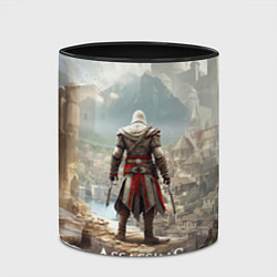 Кружка 3D Assassins creed старинный город, цвет: 3D-белый + черный — фото 2