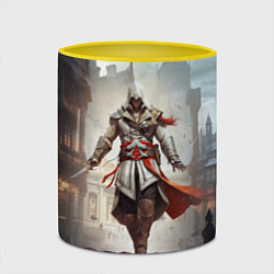 Кружка 3D Assassins creed старый город, цвет: 3D-белый + желтый — фото 2