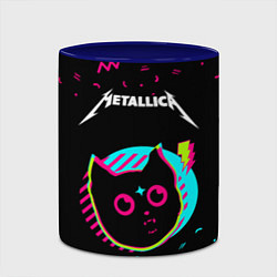 Кружка 3D Metallica - rock star cat, цвет: 3D-белый + синий — фото 2