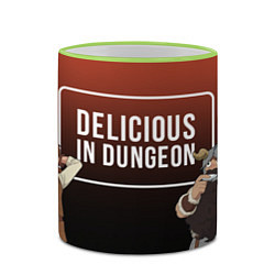 Кружка 3D Delicious in Dungeon - Characters, цвет: 3D-светло-зеленый кант — фото 2