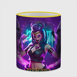 Кружка 3D League Of Legends Akali Kda, цвет: 3D-желтый кант — фото 2