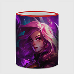 Кружка 3D League of Legends Kaisa Kda style, цвет: 3D-красный кант — фото 2