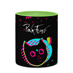 Кружка 3D Pink Floyd - rock star cat, цвет: 3D-белый + светло-зеленый — фото 2