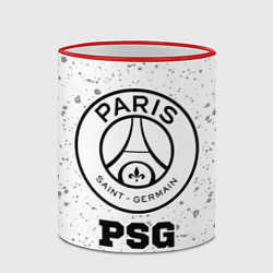 Кружка 3D PSG sport на светлом фоне, цвет: 3D-красный кант — фото 2