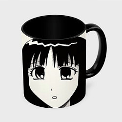 Кружка 3D Azumanga Daioh Аюму Касуга, цвет: 3D-белый + черный