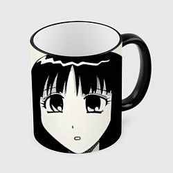 Кружка 3D Azumanga Daioh Аюму Касуга, цвет: 3D-черный кант