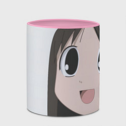 Кружка 3D Azumanga Daioh Аюму Касуга, цвет: 3D-белый + розовый — фото 2