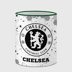 Кружка 3D Chelsea sport на светлом фоне, цвет: 3D-зеленый кант — фото 2