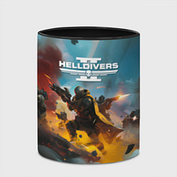 Кружка 3D Helldivers 2: Art, цвет: 3D-белый + черный — фото 2