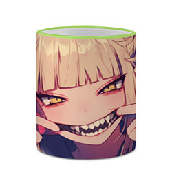 Кружка 3D Моя геройская академия Himiko Toga, цвет: 3D-светло-зеленый кант — фото 2