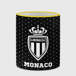 Кружка 3D Monaco sport на темном фоне, цвет: 3D-желтый кант — фото 2