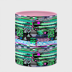 Кружка 3D Abstract color pattern, цвет: 3D-белый + розовый — фото 2