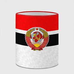 Кружка 3D Герб СССР - ретро цвета, цвет: 3D-красный кант — фото 2