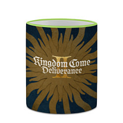 Кружка 3D Kingdom come 2 deliverance key art, цвет: 3D-светло-зеленый кант — фото 2