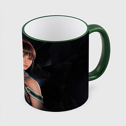 Кружка 3D Ева Stellar Blade, цвет: 3D-зеленый кант