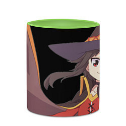 Кружка 3D Konosuba Мэгумин, цвет: 3D-белый + светло-зеленый — фото 2