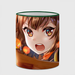 Кружка 3D Konosuba Мэгумин cute, цвет: 3D-зеленый кант — фото 2
