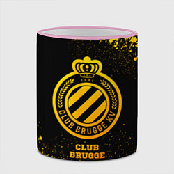 Кружка 3D Club Brugge - gold gradient, цвет: 3D-розовый кант — фото 2