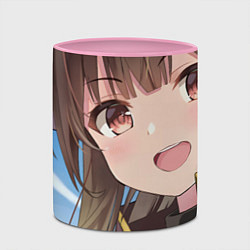 Кружка 3D Konosuba Мэгумин cute, цвет: 3D-белый + розовый — фото 2