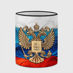 Кружка 3D Россия герб и флаг, цвет: 3D-черный кант — фото 2