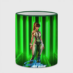 Кружка 3D Stellar Blade green Eve, цвет: 3D-зеленый кант — фото 2