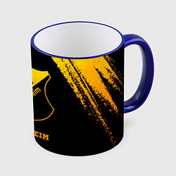 Кружка 3D Hoffenheim - gold gradient, цвет: 3D-синий кант