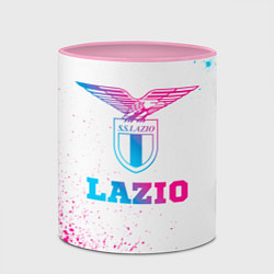 Кружка 3D Lazio neon gradient style, цвет: 3D-белый + розовый — фото 2