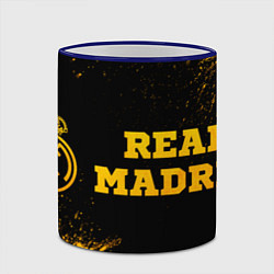 Кружка 3D Real Madrid - gold gradient по-горизонтали, цвет: 3D-синий кант — фото 2