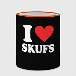Кружка 3D I love skufs, цвет: 3D-оранжевый кант — фото 2